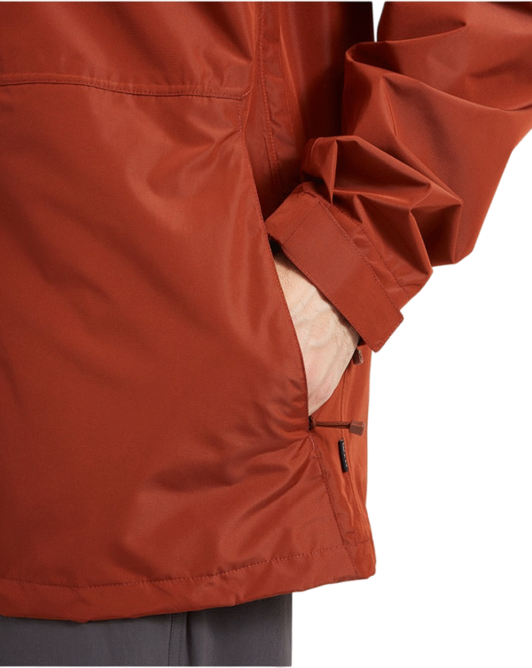 RM004-BRK-L (6) XTM Takayna Mens Premium Waterproof Rain Jacket - Granite - L