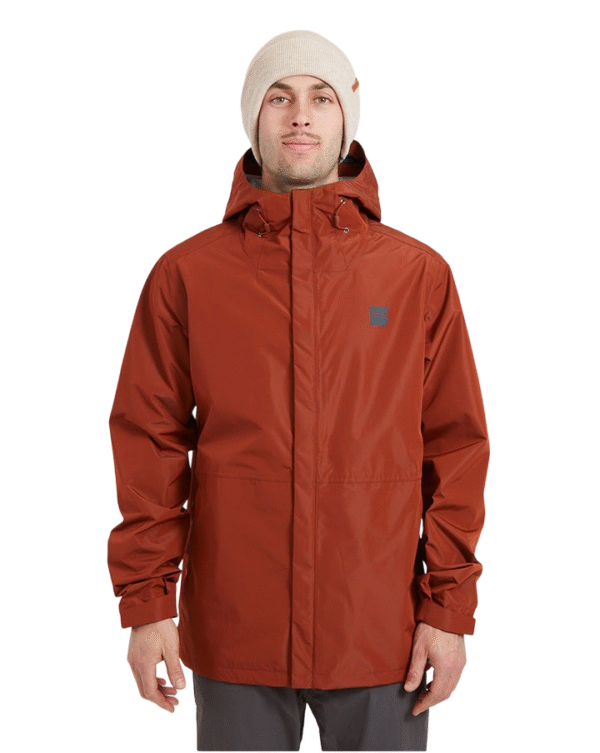 RM004-BRK-L XTM Takayna Mens Premium Waterproof Rain Jacket - Granite - L