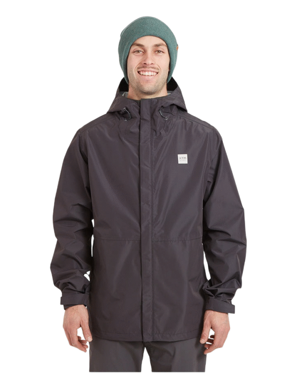 RM004-GNT-M XTM Takayna Mens Premium Waterproof Rain Jacket - Granite - L