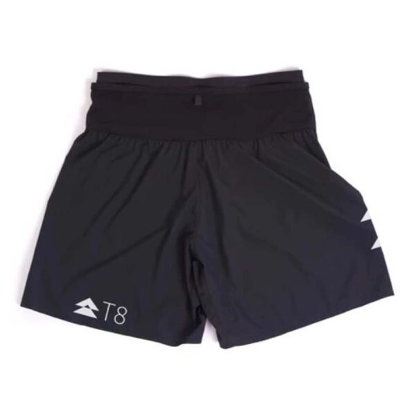 T8 Sherpa V2 Mens Running Shorts - Black/Silver - L