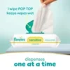Pampers Sensitive Baby Wipes, Fragrance Free, 16