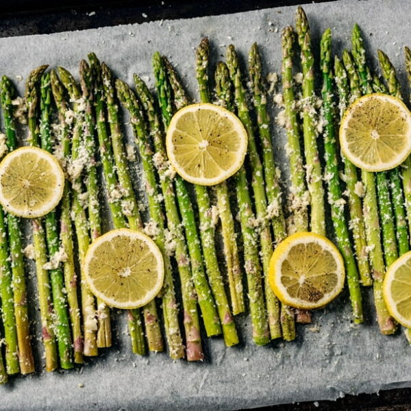 Freshly Harvested, Cut and Refrigerated Green Asparagus, Bunch
