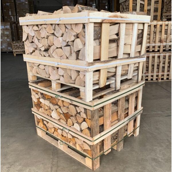 Kiln Dried Half ASH Crate & Half BIRCH Crate Stack Kiln Dried Half ASH Crate & Half BIRCH Crate Stack