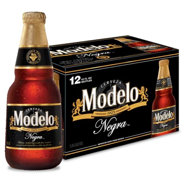 Modelo Negra Amber Lager Mexican Import Beer, 12 Pack 12 fl oz Bottles, 5.4% ABV