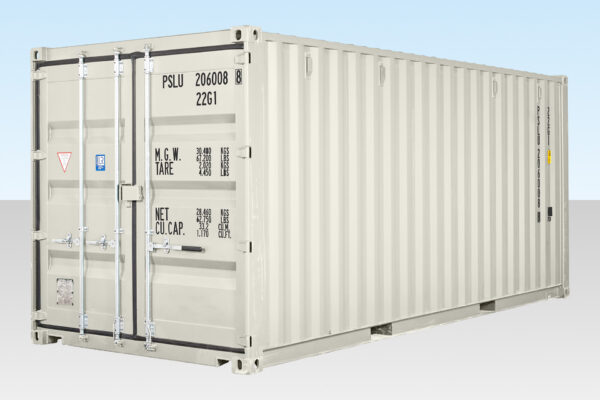 20ft Shipping Container (One Trip) White (RAL 9003)-TRIP-RAL-9003 20ft Shipping Container (One Trip) White (RAL 9003)