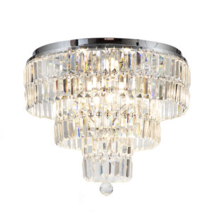 Empire 6 Light Clear Crystal Ceiling Light