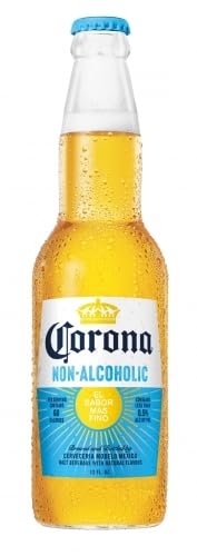 Corona [Pack of 6] Non Alcoholic Beer - Same Crisp and Balanced Taste of Your Favorite Mexican Lager (6 12oz Individual Bottles) NA Beer Non-Alcohol Zero Alcoholic Brew