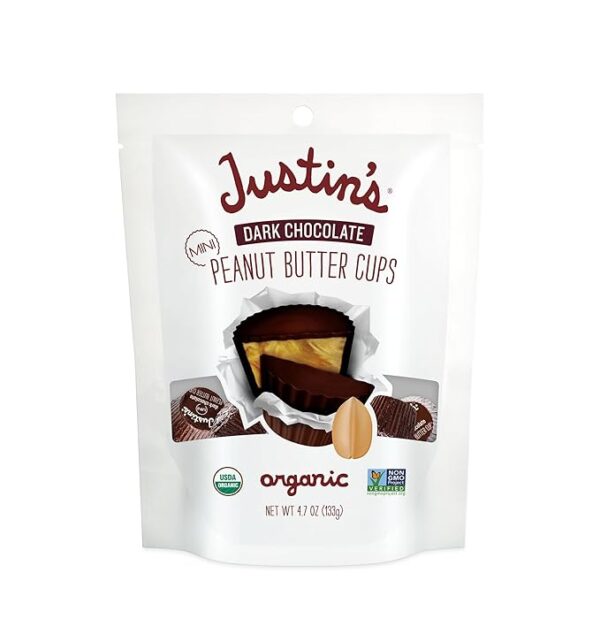 Justin's, Mini Dark Chocolate Peanut Butter Cups, 4.7 oz