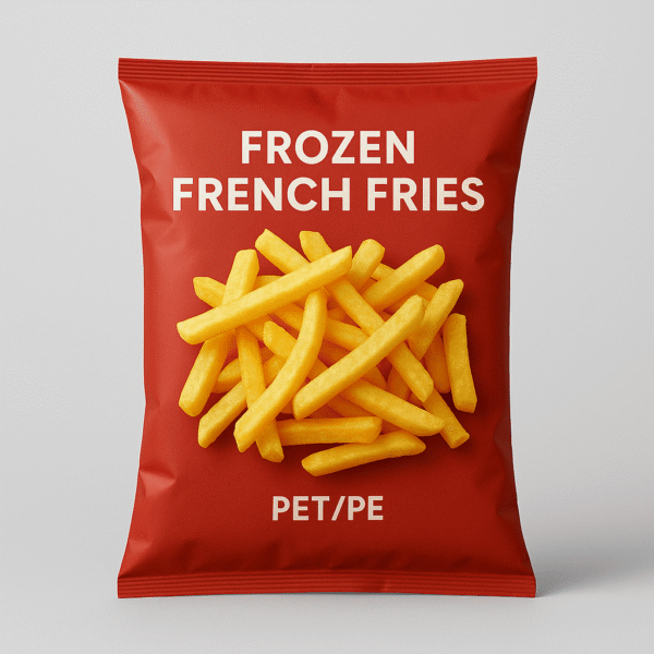 Packaging material for frozen French fries
