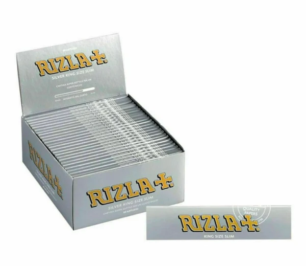 Rizla Silver King Size Slim Rolling Papers 50 Booklets | Smoking | UK Vape World